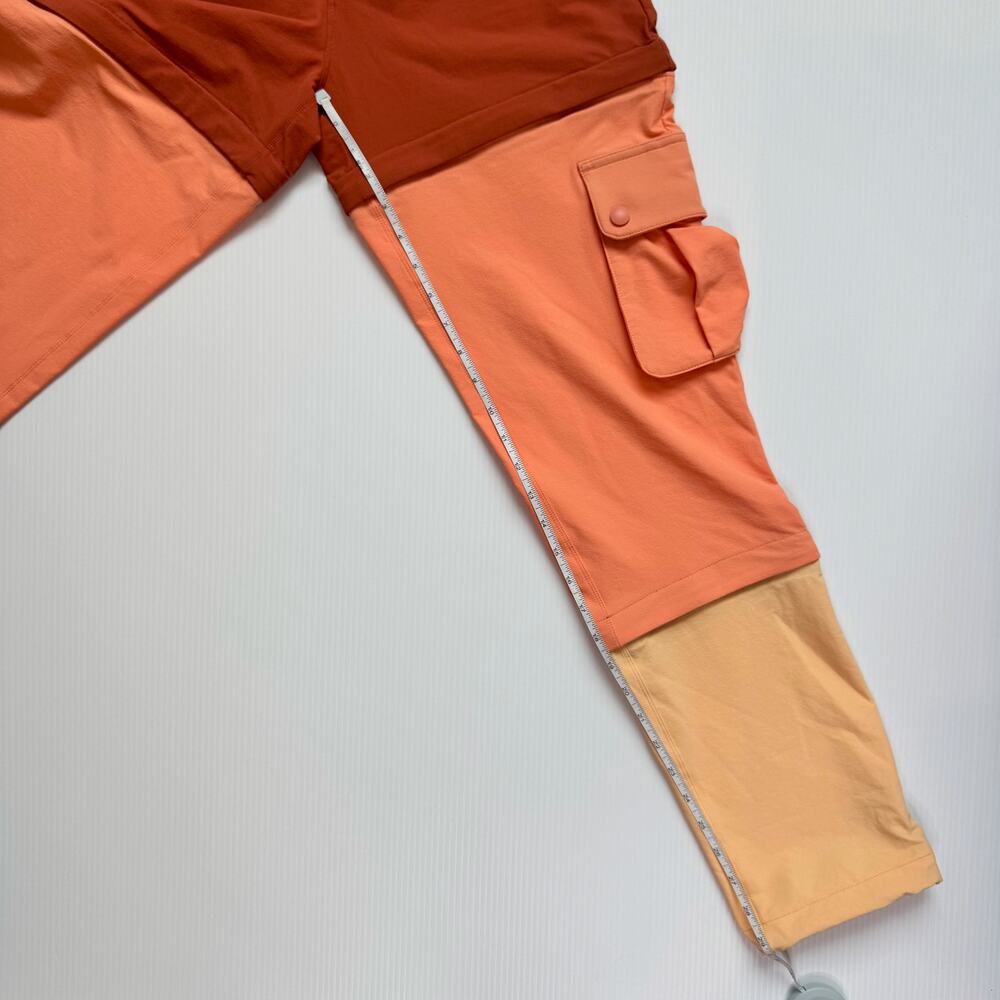 Outdoor Voices Rectrek Zip-Off Pants XS Melon Colorblock Gorpcore Hiking NWT - Picture 5 of 16